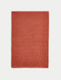 Pure Cotton Geometric Textured Bath Mat